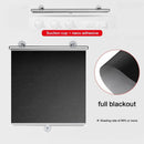 Cordless Retractable Roller Shades Black Home Office Windows Sunshade Thermal blinds without drilling blackout curtain