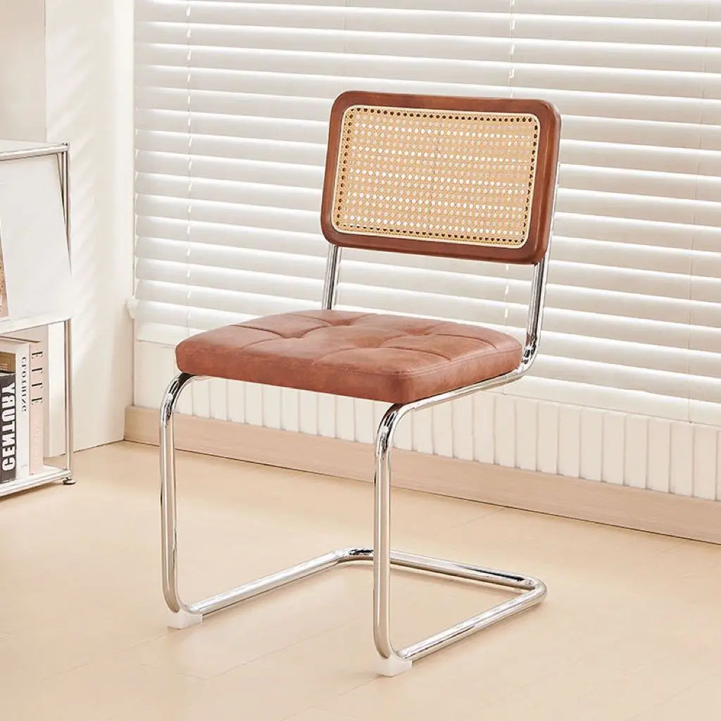 Mid-Century Modern Dining Chairs with Metal Frame, Multiple Styles Leisure chair for Kitchen, Living Room, Office , Muebles