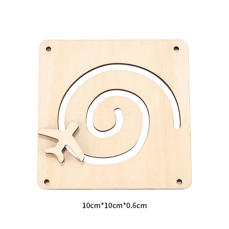 Busy Board DIY Montessori Toys Lock Mobile Children Wood Chips Skill Training Parent-Child Game Puzzle Intelligence Development