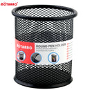 MOTARRO 1Pcs Pencil Holder Office Desk Metal Mesh Square Round Pen Pot Cup Case Container Organiser Durable Pencil Case