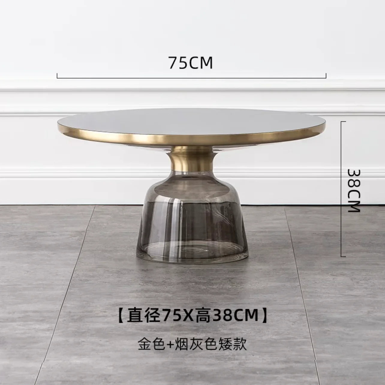 Artistic Glass Coffee Tables, Creative Design End Tables for Living Room , Stylish Accent Tea Table with Various Sizes & Colors