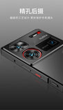 Funda con marco de metal magnético para Nubia Z60 Ultra, carcasa trasera de acrílico y metal, a prueba de golpes, ultrafina, para Nubia Z60 Ultra