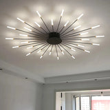 Lámpara de techo LED moderna para sala de estar, comedor, dormitorio, diseño de fuegos artificiales nórdicos, decoración del hogar, iluminación interior