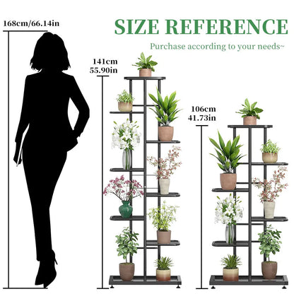 Plant Stand Flower Stand 4/6/8 Tier Flower Pot Shelf Balcony Indoor Multi-layer Storage Rack Succulent Plant Flower Rack