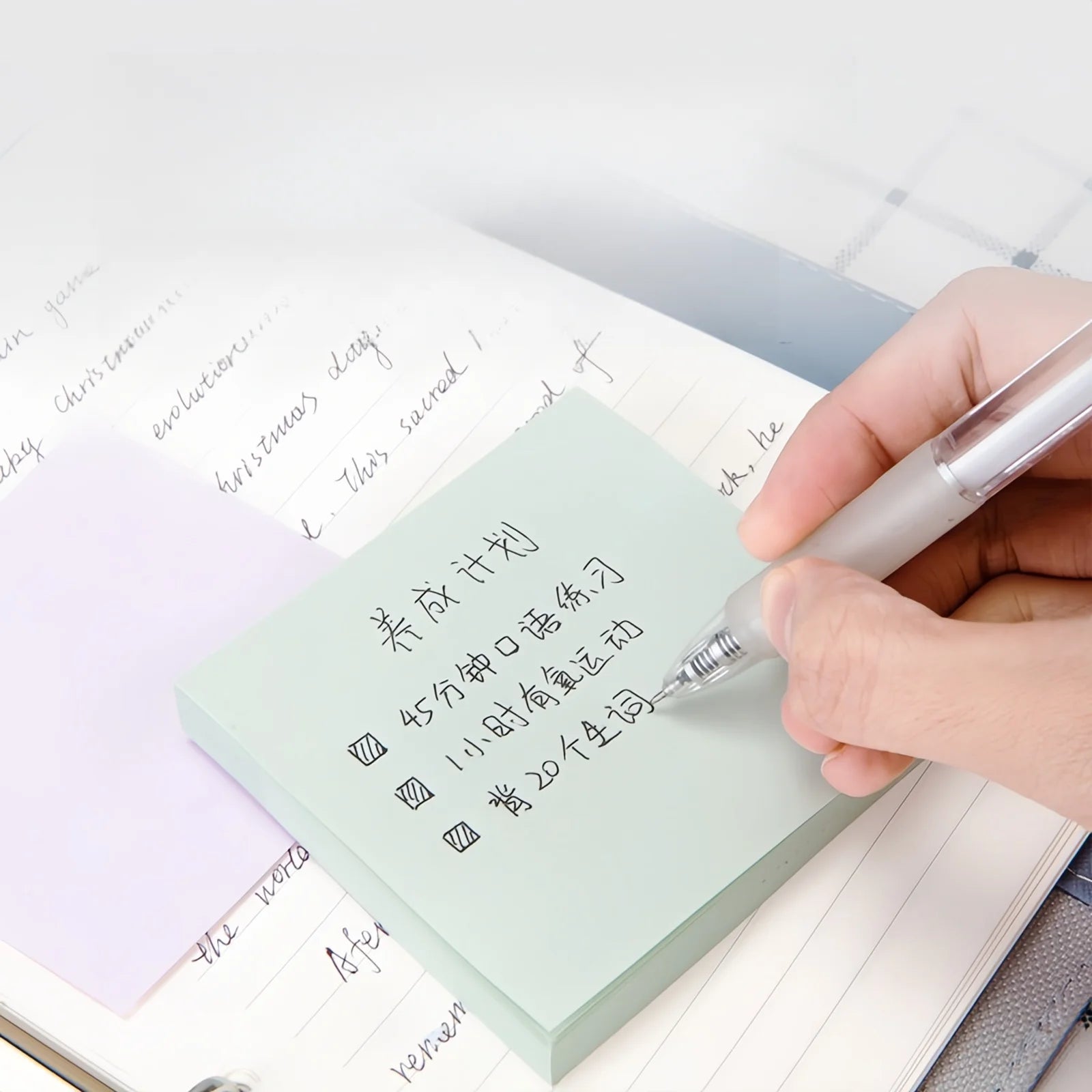 100 Sheets Colorful Posted It Memo Sticky Notes Pads Posits Stationery Paper Stickers Notebook School Office Planner Message Sticker