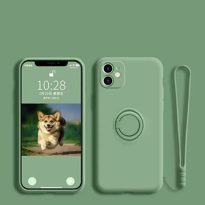 Luxury Liquid Silicone Magnetic Holder Stand Phone Case For XiaoMi 13T 14T 15 Redmi 13C 4G Note 12 13 14 Pro Plus 5G Back Cover