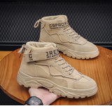 Men's Boots Tactical Combat Boots for Men Outdoor Hiking Winter Shoes Lightweight Non-Slip Men's Desert Ankle Boots Bota