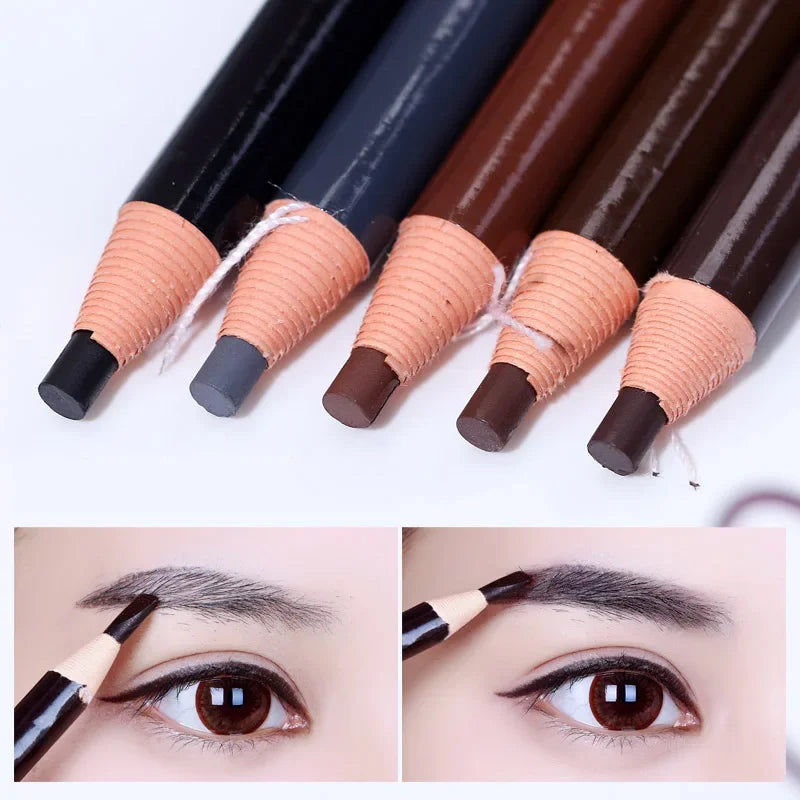 Natural Pull Eyebrow Pencil Waterproof Eye Brow Enhancer Pen Long Lasting Eyes Makeup Tools Cosmetics Black Red Brown Gray