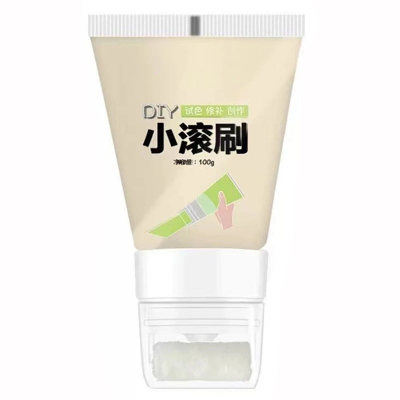 100g White Pink Wall Small Roller Brush Paint Interior Wall Repair Household Wall Graffiti Repair Environmental Protection Paint