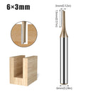 6mm Shank CNC Straight Bit Flush Trim Single Double Flute Router Bit Tungsten Carbide Milling Cutter Woodworking Tools