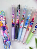 1/3/6/12Pcs KPop Demon Hunters Black Gel Pen Blind Box Student Writinng Pen Anime Figure Stationery Study Supplies Gift 0.5mm