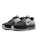 Nike's New Visual Full-Length Air Cushion Comfortable Shock-Absorbing Fitness Daily Men's Running Shoes Air Max Series Lightweight Durable Wear-Resistant Casual Shoes Black and White Gradient Color Trendy Versatile Sneakers