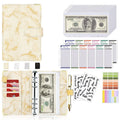 New Budget Plan Notebook A6 Cash Envelope Saving Money 6 Holes Binder for Financial Management A6 Loose-leaf Notebook Binder
