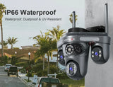 LS VISION 15MP Three Screen WiFi Camera Outdoor Three 360°Rotation PTZ IP Camera Human Auto Tracking Video Surveillance Cam CCTV