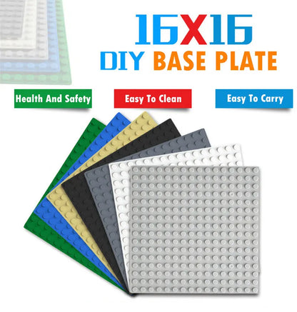 Placa base de 32 x 32, 16 x 32, 16 x 16 puntos, bloques de construcción, placa base de plástico para bricolaje, accesorios de ladrillo clásicos, juguete para niños