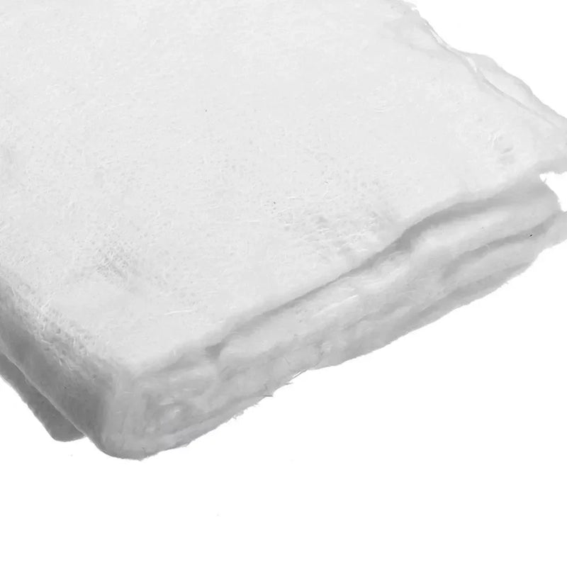 Silenciador de tubo de escape de motocicleta de 100 cm x 50 cm y 5 mm, relleno de fibra de vidrio y algodón con aguja de fieltro. 