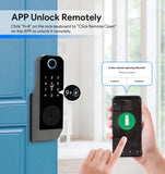 Fingerprint Lock Waterproof Tuya Wifi Remote Control Bluetooth TTLock App Mechanical Electronic Smart Door Lock For home