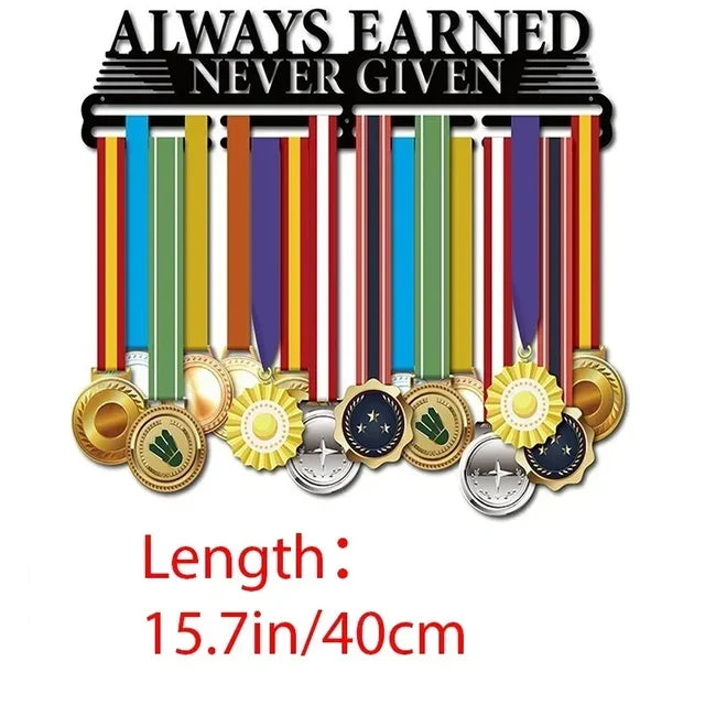 Rack de exibição de medalha de corrida de maratona, cabide de suporte, organizador para parede, esportes de corrida