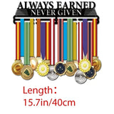 Rack de exibição de medalha de corrida de maratona, cabide de suporte, organizador para parede, esportes de corrida