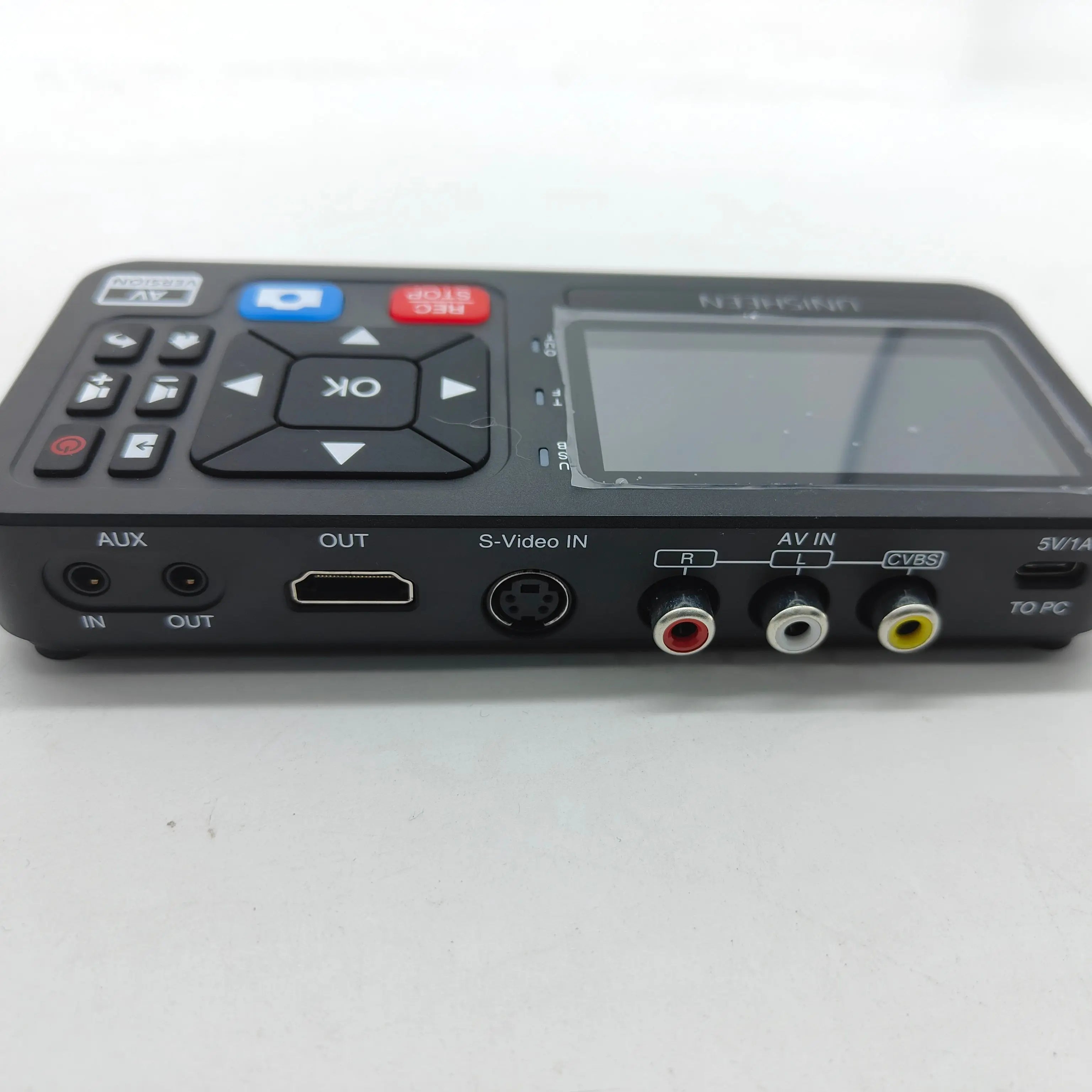 UNISHEEN UR230A Analog CVBS RCA SVideo Camera USB Tape VCR VHS Capture Card Box MP3 Video Recoder