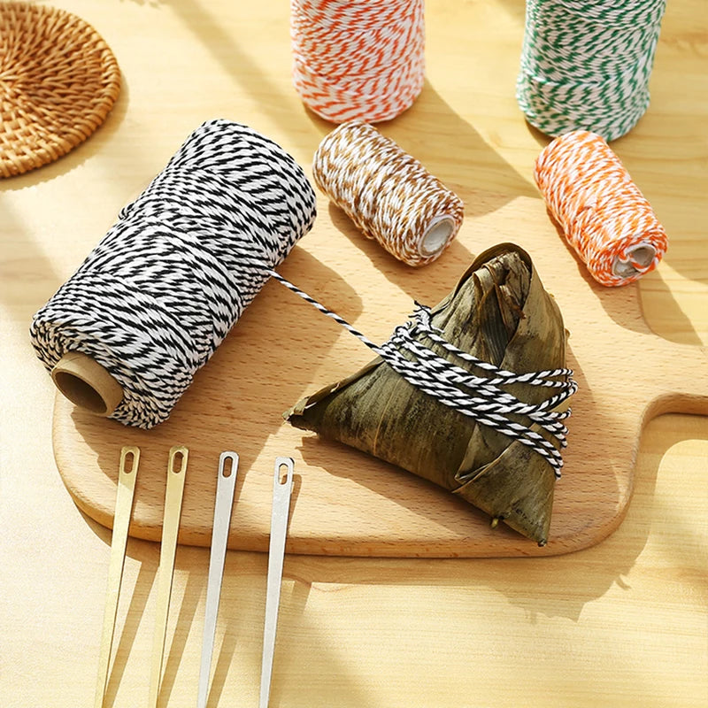 2mm de espessura açougueiros corda, feita de algodão, torção, para carne, salsicha, salsicha, corda, para churrasco, a 100 metros