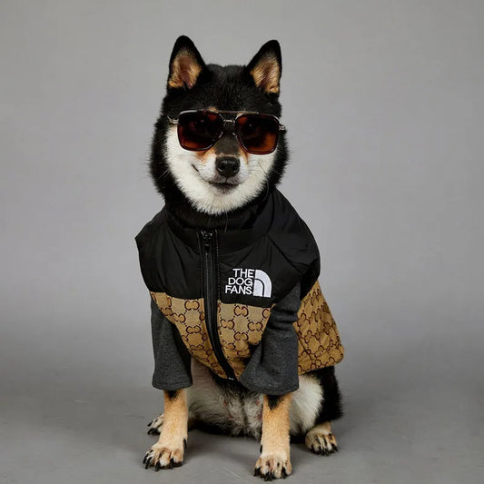 Ropa para mascotas The Dog Face, chaqueta de plumón de poliéster para perros, chaleco de invierno acolchado, cálido y resistente al viento, para mascotas pequeñas y medianas (S-5XL)