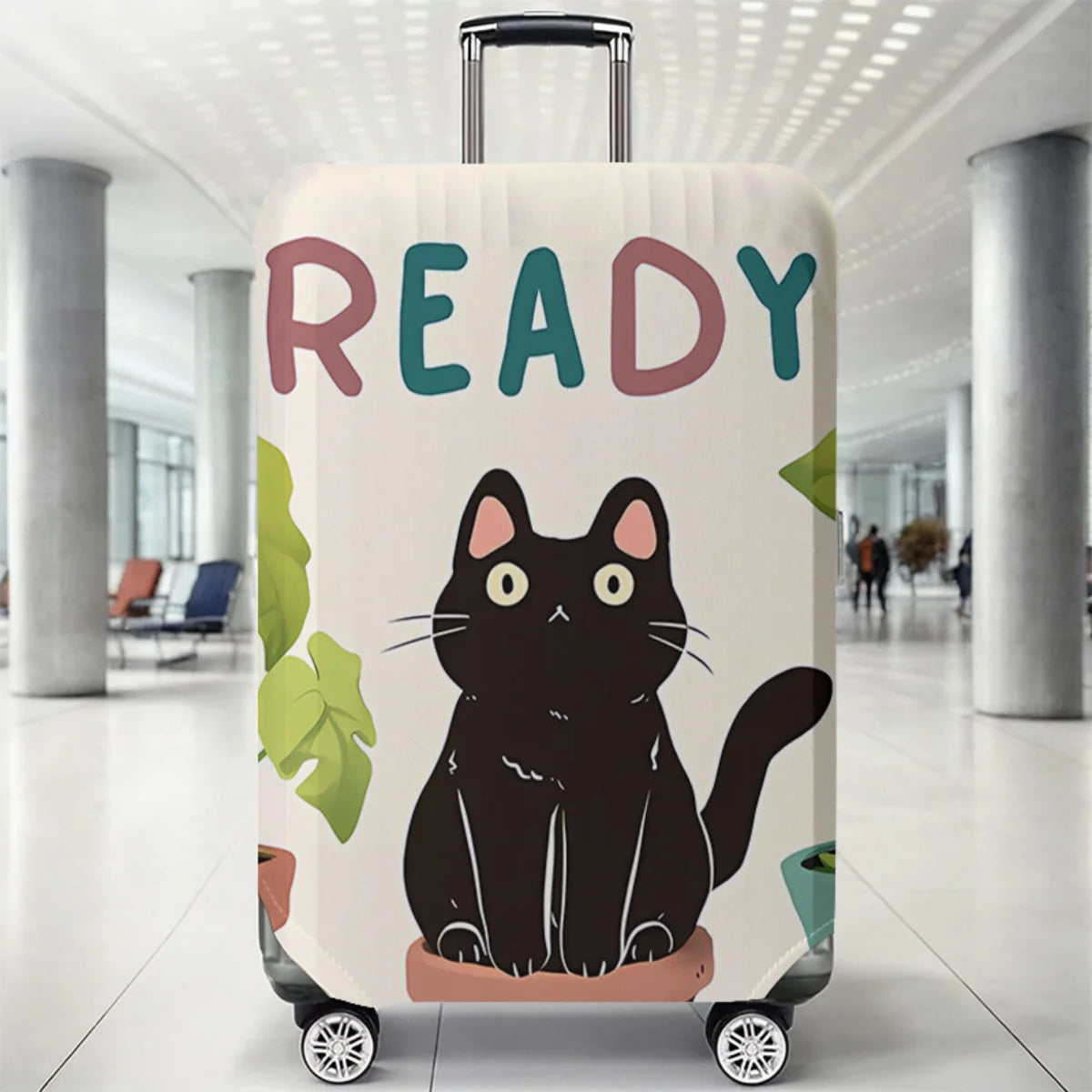 Luggage Protective Cover With Cartoon Print