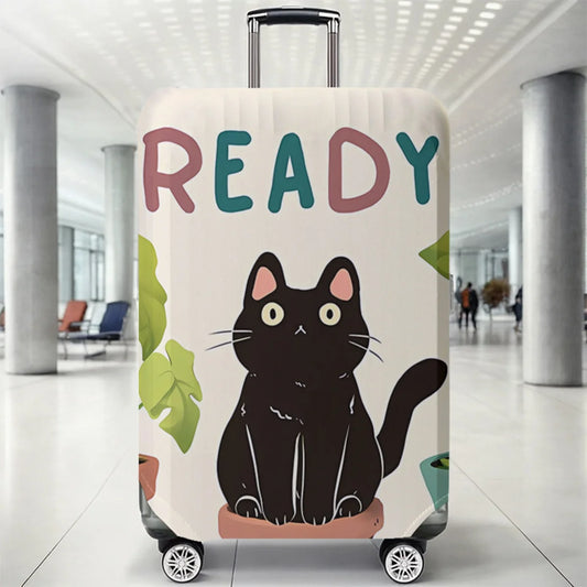 Luggage Protective Cover With Cartoon Print