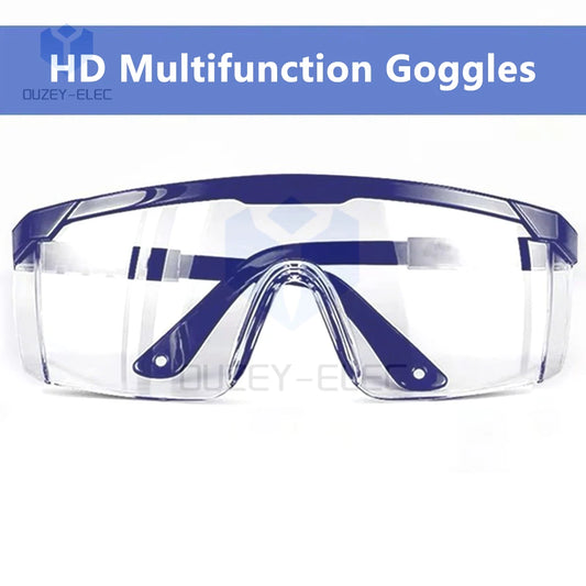 Gafas protectoras de seguridad telescópicas de trabajo, antipolvo, antiniebla, antiarena, a prueba de viento, contra salpicaduras, gafas transparentes, protección para los ojos