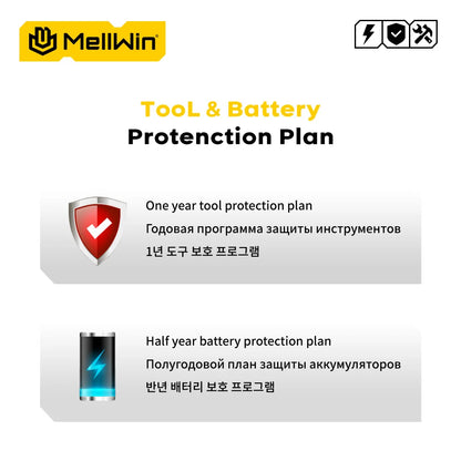MELLWIN 25+3 Torque Electric Impact Drill 2 Gear Speed Adjustable Cordless Electric Screwdriver Power Tool For 21V-18V Battery