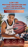 Size 5/6/7 Composite Leather Non-slip Basketball For In&Outdoor Soft Touch And Enhanced Durability Team Training Ball Black-Gold
