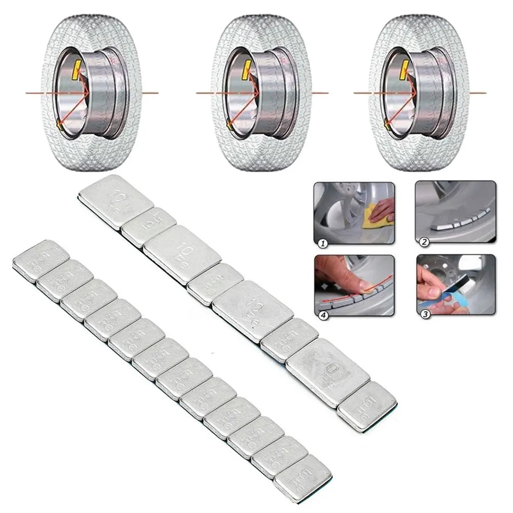 Car Wheel Balancer Car Tire Bar Tyre Motorcycle Tools Balancer Kit Gram Steel Any Stick-On Tire Tyre Wheel Balance Weight