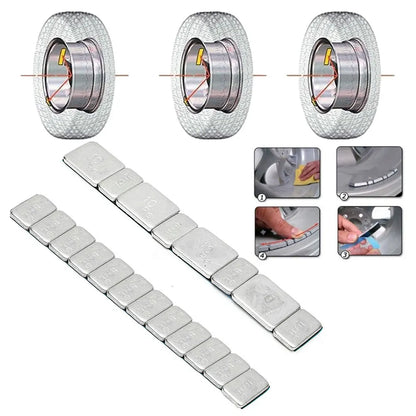 Car Wheel Balancer Car Tire Bar Tyre Motorcycle Tools Balancer Kit Gram Steel Any Stick-On Tire Tyre Wheel Balance Weight