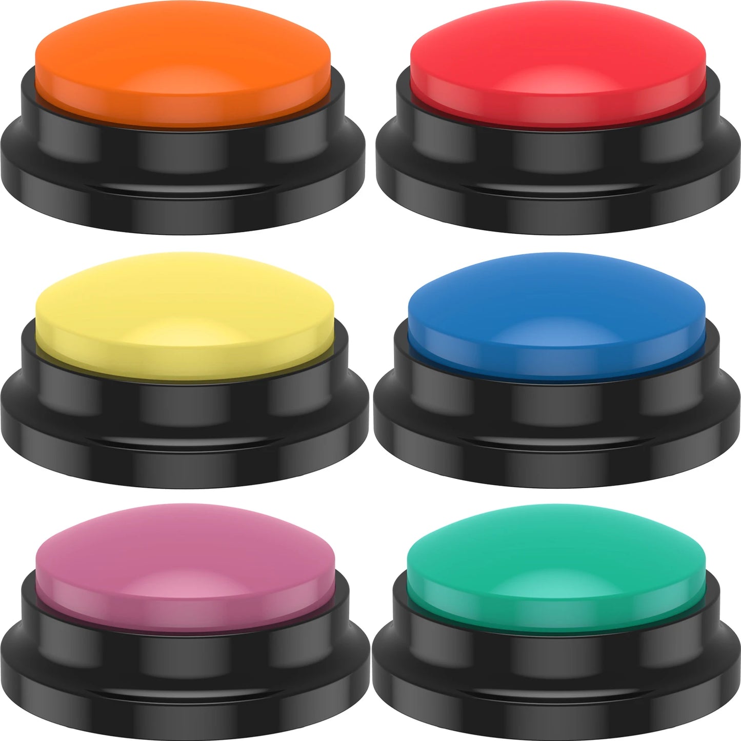 8Pcs Voice Recording Button Pet Toys Dog Buttons for Communication Training Buzzer Recordable Talking Button Intelligence Toy