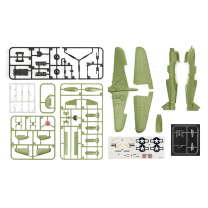 1/48 Scale WWII AirForce P-40 Tomahawk Military Flying Tigers P51 MUSTANG F4U BF109 Fighter Model Collection DIY Puzzle Toys