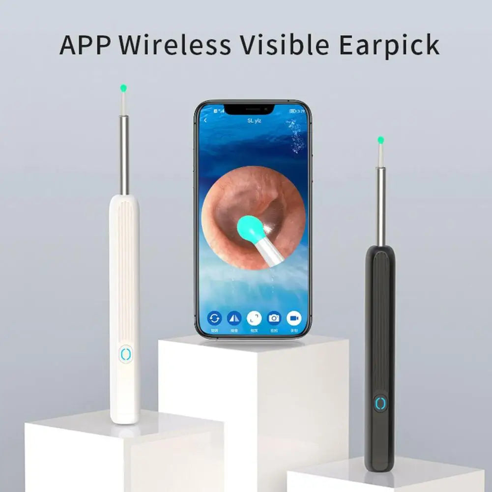 3Pcs/Set Ear Spoon Replacement For NE3 Wireless Smart Visual Ear Cleaner Otoscope Ear Wax Camera Removal