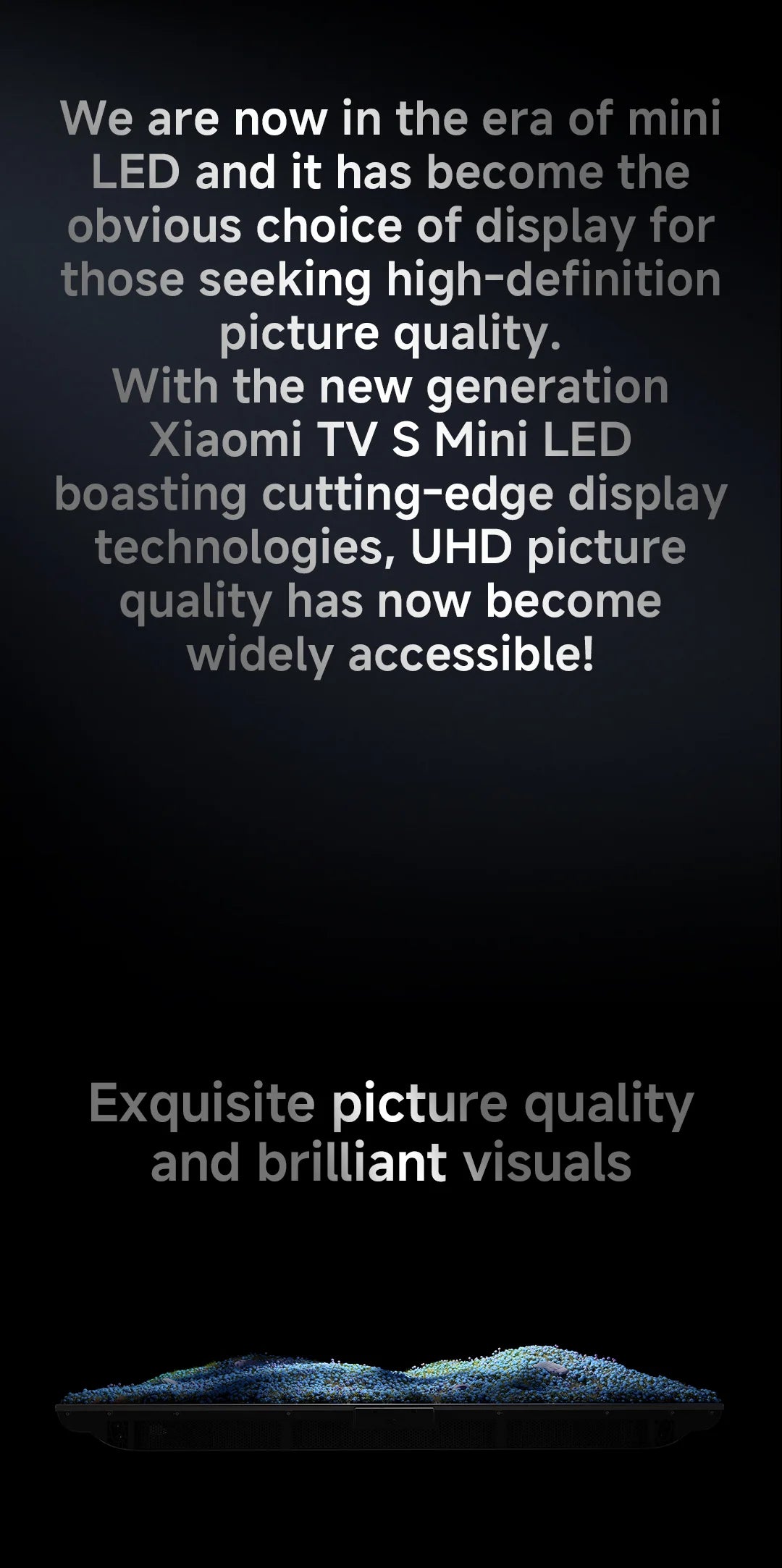 XIAOMI S MINI 55 144Hz QD-Mini LED Dolby Vision® IQ, Dolby Atmos® Google TV