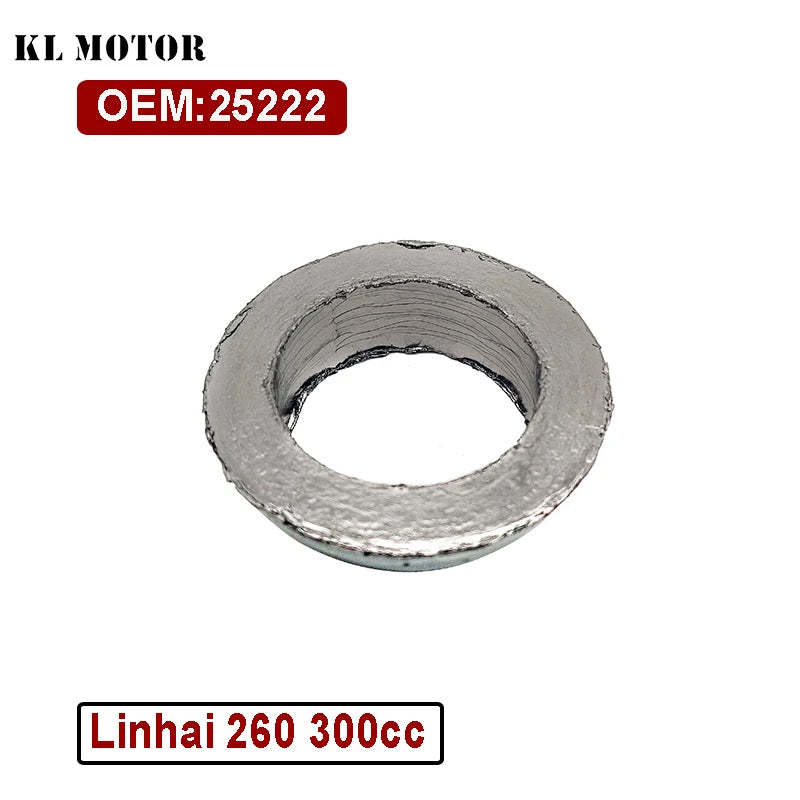 Linhai 260 300 400 ATV LH260 LH300 LH400 25222 Fit For Motorcycle Exhaust Seal Gasket Muffler