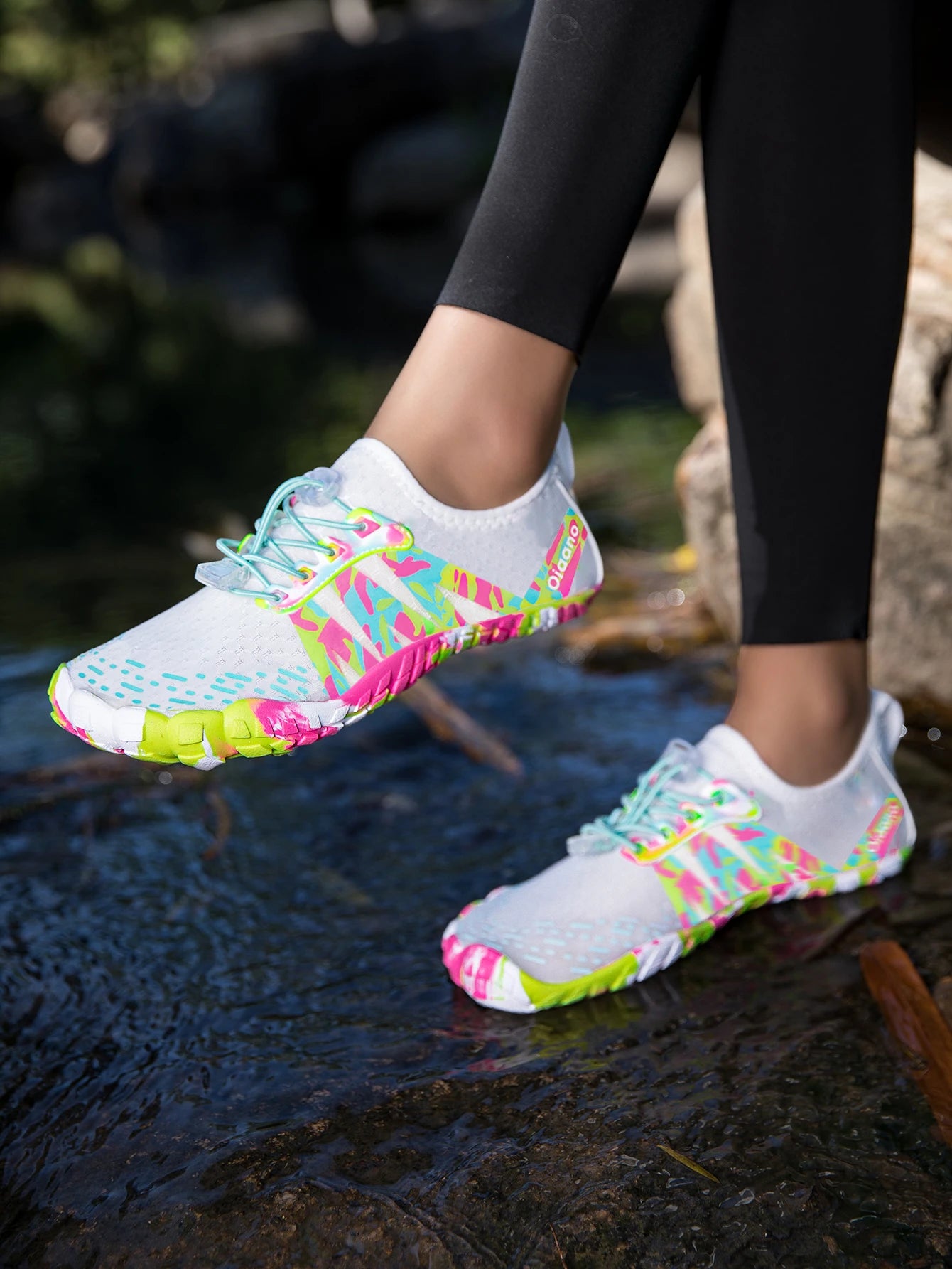 Oiaano Unisex Men Women Shoes Anti-Non Slip Durable Black Water Barefoot Soft Sole Light Breathable Sport Outdoor Walk Running