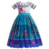 Mirabel Encanto Costume For Girls Carnival Halloween Costumes Kids Birthday Party Princess Girl Cosplay Dress Suits Evening Gown