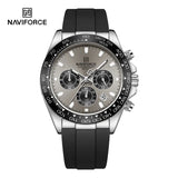 NAVIFORCE Luxury Men's Watch Waterproof Sports Quartz Clock Silicone Strap Chronograph Luminous Wristwatches Relogio Masculino