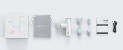 Mini pistola de masaje OPOVE M3 de 256 g, masajeador muscular para fitness, para rostro, cuerpo, espalda, cuello y piernas, máquina de masaje de percusión portátil.