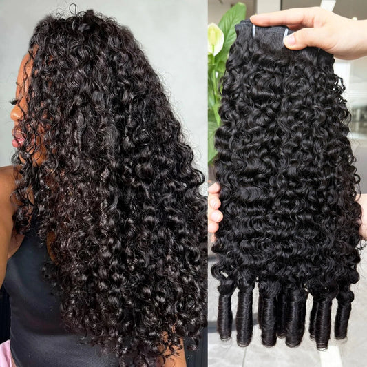 Kit mechas cabelo humanos crespo encaracolado 3C/4A - virgem premium