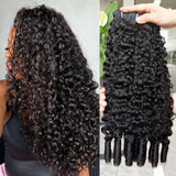 Kit mechas cabelo humanos crespo encaracolado 3C/4A - virgem premium