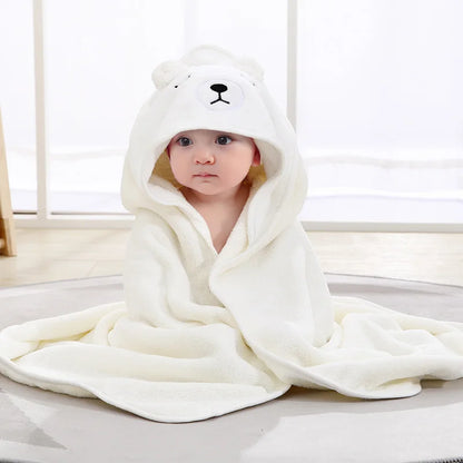 Toallas de baño con dibujos de animales para bebés, suaves y con capucha para recién nacidos, bata de baño para niños pequeños, cálida manta para dormir para niños y niñas.