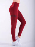 Pantalones estampados de cintura alta para mujer, leggings de fitness, pantalones para correr, pantalones deportivos de gimnasio, pantalones para correr 
