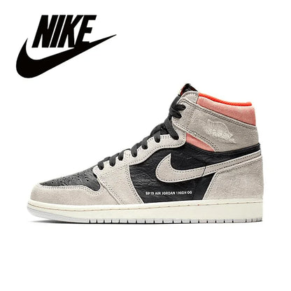 Nike Men's Shoes Air Jordan 1 High AJ1 White Black High Top Retro Basketball Shoes