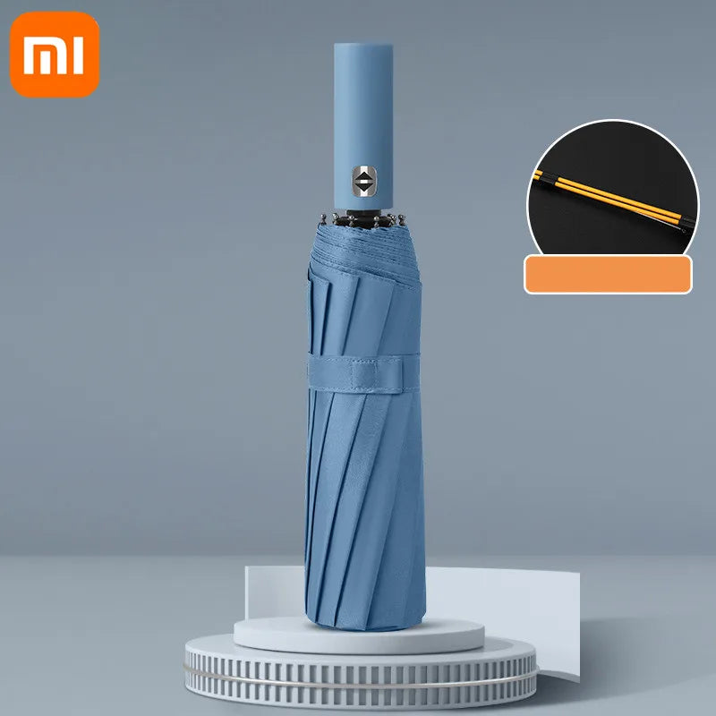 Xiaomi 24-Rib Solid Color Automatic Umbrella, Lightweight, Collapsible, Large Format Outdoor Sunshade, UV Protection Automatic Umbrella