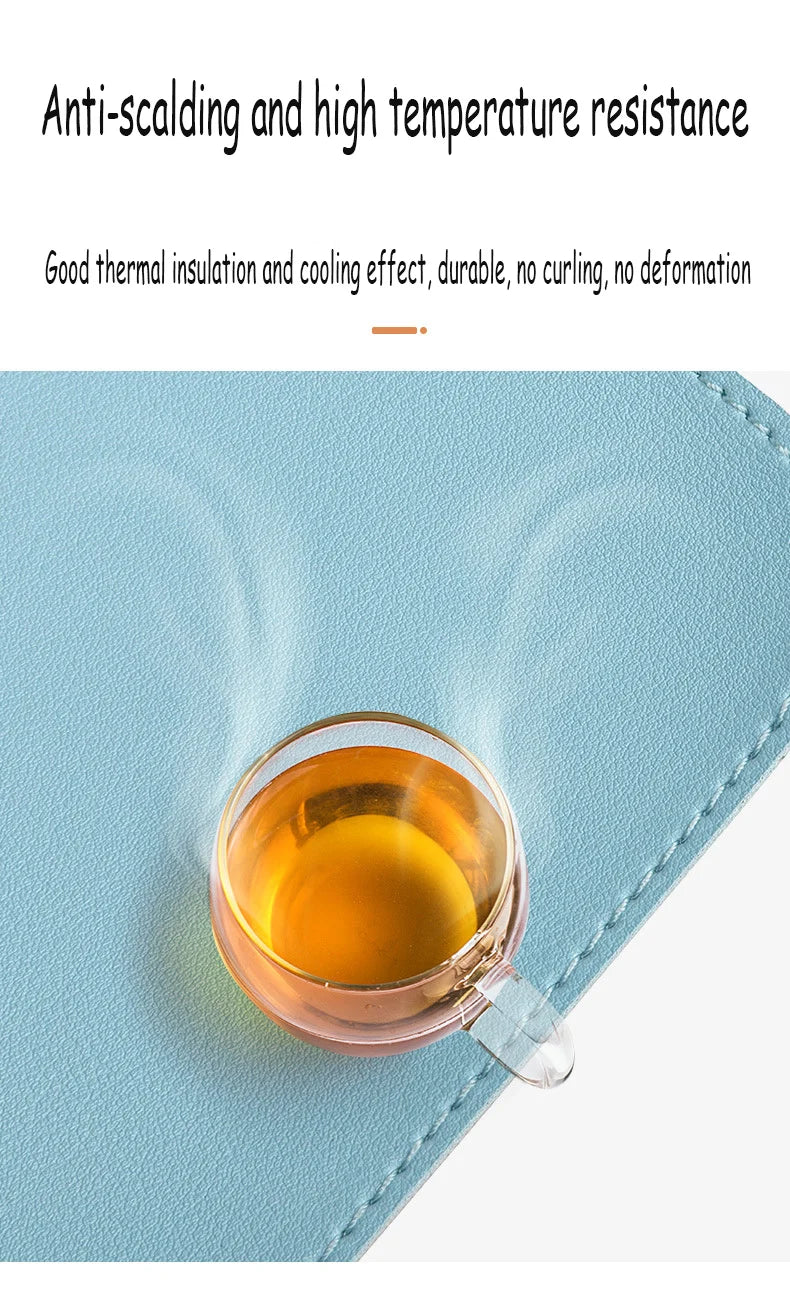 Alfombrilla protectora de escritorio de oficina de gran tamaño de PU, impermeable, para ratón, teclado de escritorio, alfombrilla de ratón para juegos, accesorios para PC