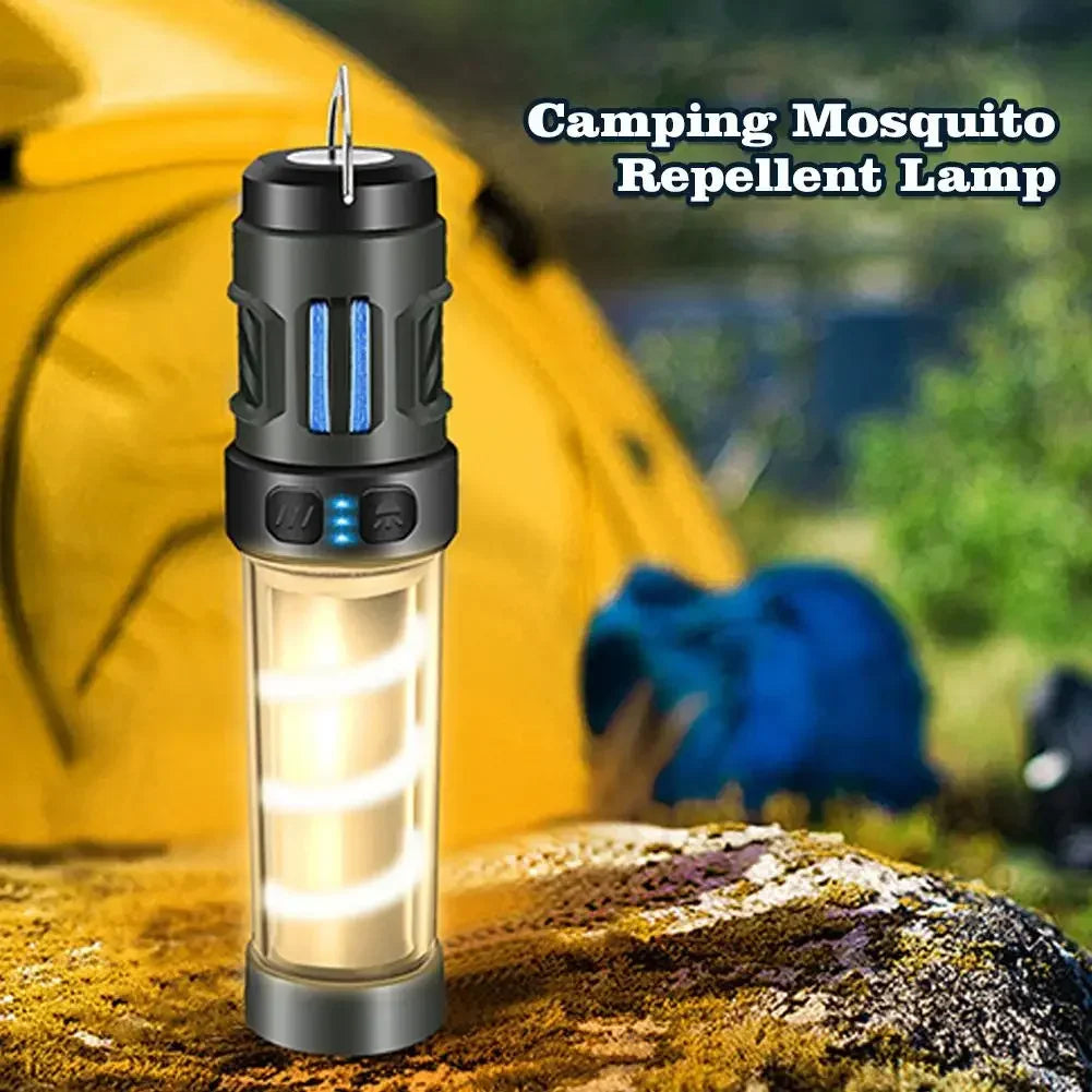 Mosquito Repelente Lâmpada LED, Camping Gear, Assassino, Lanterna, Ímã, Carregamento USB, Lanterna portátil, Lanterna